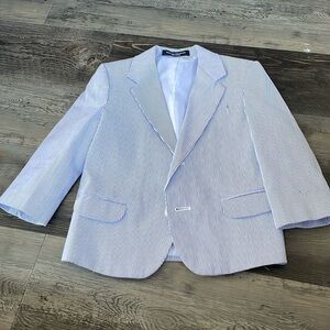 Blue and White striped Nautica Blazer